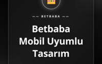 Akıllı telefonda Betbaba mobil uyumlu tasarım arayüzü.
