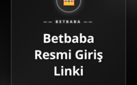 Betbaba resmi giriş linki butonunu gösteren bir bilgisayar ekranı.